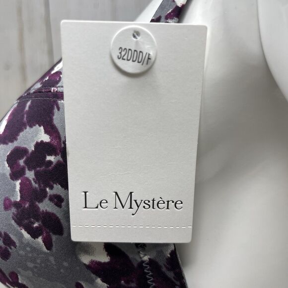 Le Mystere Safari Plunge T Shirt Bra Size 32DDD Winter Foliage Contour Underwire - Picture 5 of 9